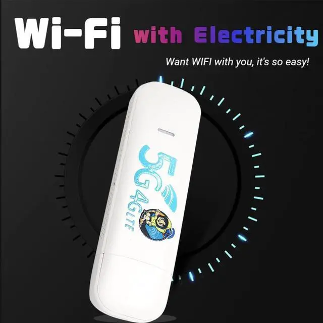 Alt view image 2 of 2 - WiFi Router 4G LTE High-speed Transmission Wide Coverage Stable Signal Portable USB WiFi Router With SIM Card Slot Dropshipping