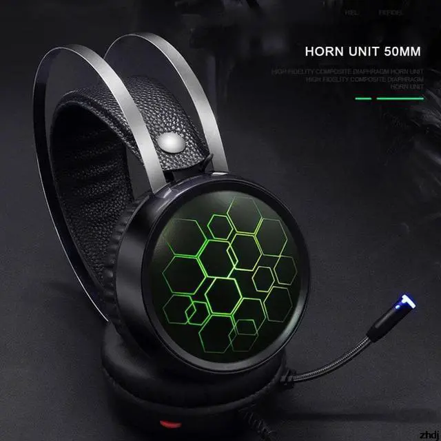 Main image of Music Gaming Headset with Microphone Headphones Surround USB 7.1&3.5MM Wired Earphone for PC Computer X box One PS4 RGB