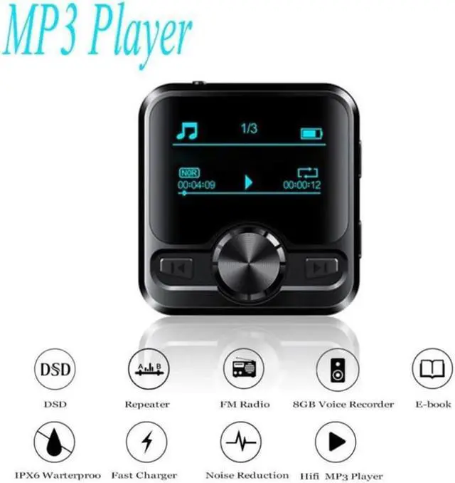 Alt view image 2 of 2 - 1.2-inch Walkman Mp3 With Recording Function 8g/16g/32g Portable Sports Music Player With Hd Sound Quality Wireless Connection