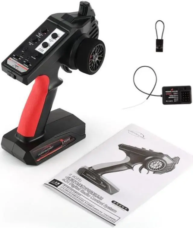 Main image of AUSTAR AX6S 2.4G 4CH Transmitter Radio Remote Control with AX-6S Receiver for Q65 MN90 1/10 1/8 TRX4 Axial SCX10 D90 RC Car Boat