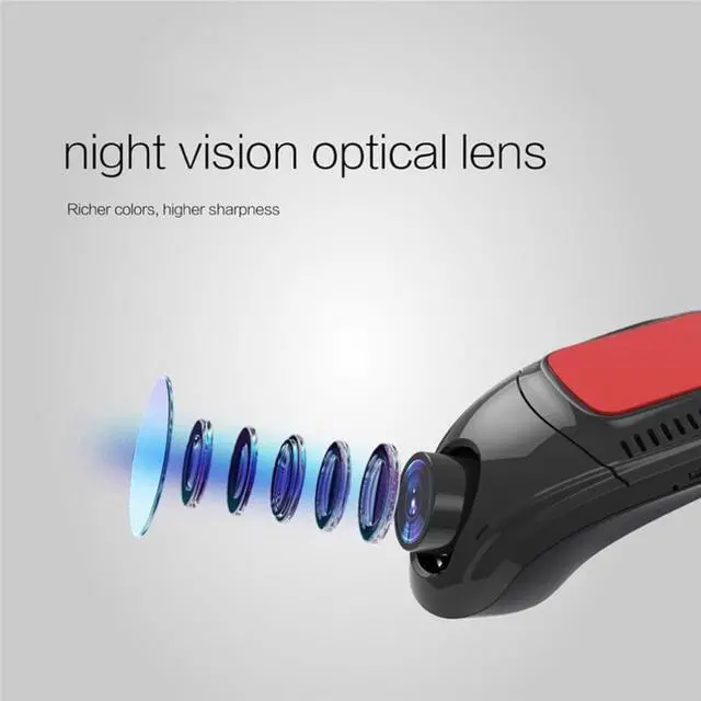 Alt view image 2 of 2 - Small Eye Dash Cam Car DVR Recorder Camera with Wifi Full  1080p Wide Angle Lens G Sensor Night Vision Dash Cam