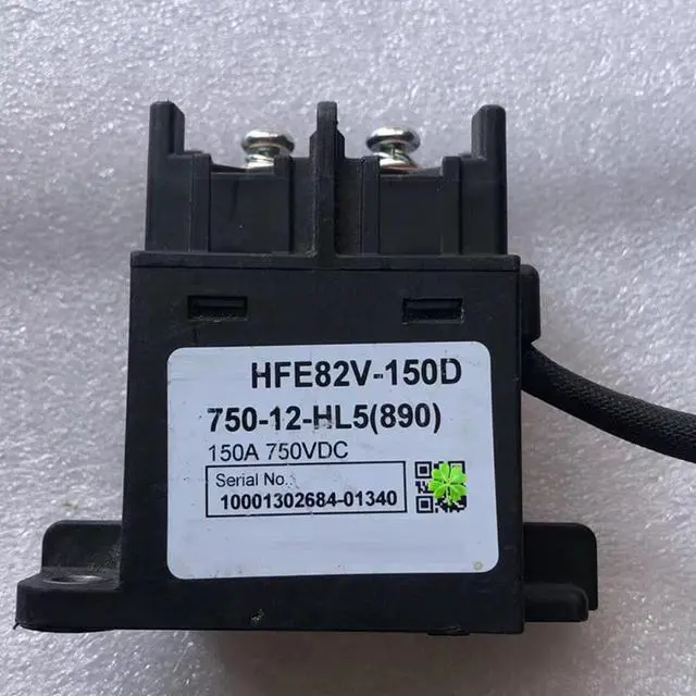 Alt view image 2 of 2 - HFE82V-150D 750-12-HL5 High Voltage DC Relay 150A 750VDC Coil 12VDC
