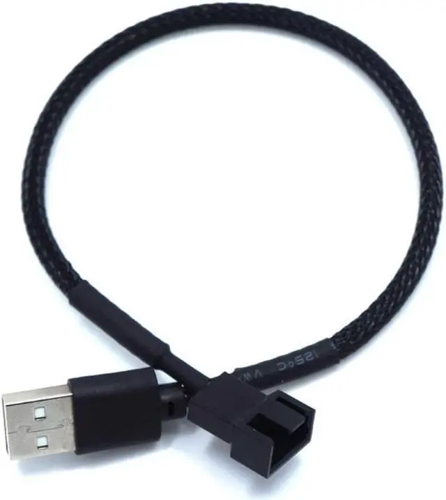 Main image of USB To 4Pin Computer Fan Adapter Cable 5V To 12V Power Cable Connector 4pin Fan To USB Adapter 30CM
