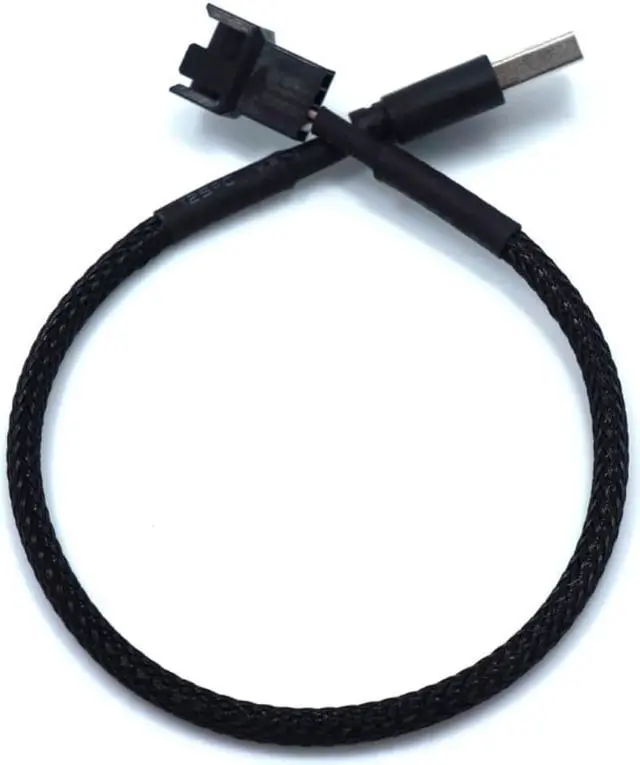 Alt view image 2 of 2 - USB To 4Pin Computer Fan Adapter Cable 5V To 12V Power Cable Connector 4pin Fan To USB Adapter 30CM