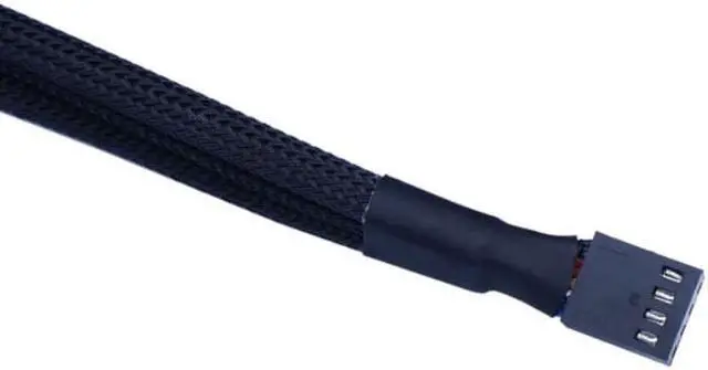 Alt view image 2 of 2 - Molex To 4 Way 4Pin Fan Adapter for Computer Case Fan / CPU Fan / Mining Cooling Fans Black 26.5cm