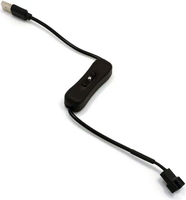 Alt view image 2 of 2 - USB Cable With Switch ON/OFF Cable Extension Toggle For USB Fan Power Supply Line Durable USB To 4Pin Adapter With Switch