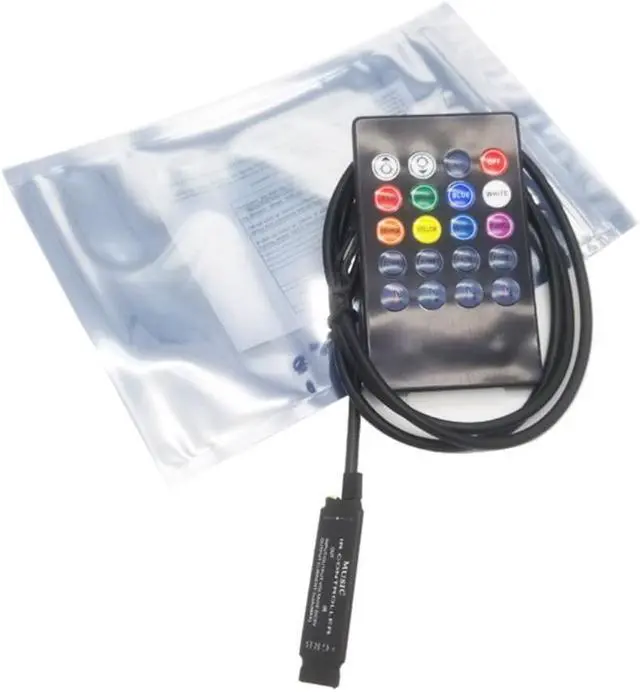 Alt view image 2 of 2 - 20 Key Mini Music Controller USB 5v Colorful Light with Controller LED TV Background Light