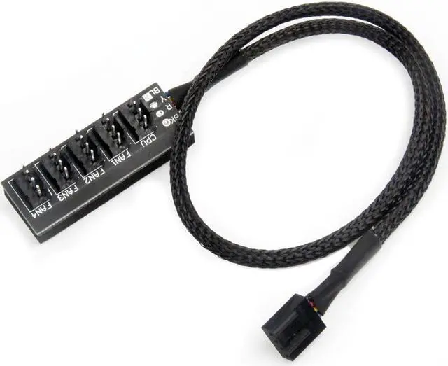 Main image of 40cm 1 To 5 4-pins Molex TX4 PWM CPU Cooler / Case / Chasis Cooling Fan Power Cable Hub Splitter Adapter