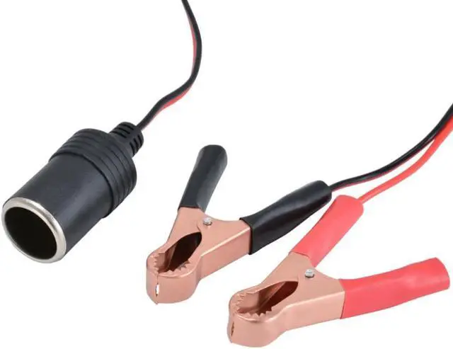 Alt view image 2 of 2 - Car Terminal Clamp Clip Cigarette Lighter Power Socket Adaptor  12V Camping Pump Power Adapter Splitter