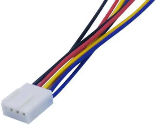 Alt view image 2 of 2 - 10pcs 4Pin 1 to 2 Extension Cable Splitter Wire Cable Connector CPU Chassis Fan Sleeve Adapter Power Line Adapter Cable