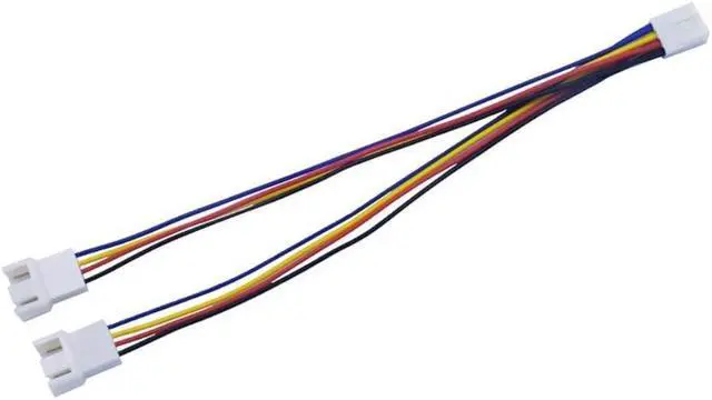 Main image of 10pcs 4Pin 1 to 2 Extension Cable Splitter Wire Cable Connector CPU Chassis Fan Sleeve Adapter Power Line Adapter Cable