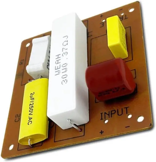 Alt view image 4 of 6 - 2 Way  Speaker Frequency Divider Module Treble Bass Hi-Fi  Crossover Filter Distributor Board for DIY Speaker
