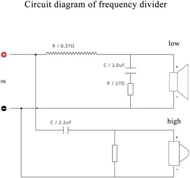 Alt view image 5 of 6 - 2 Way  Speaker Frequency Divider Module Treble Bass Hi-Fi  Crossover Filter Distributor Board for DIY Speaker