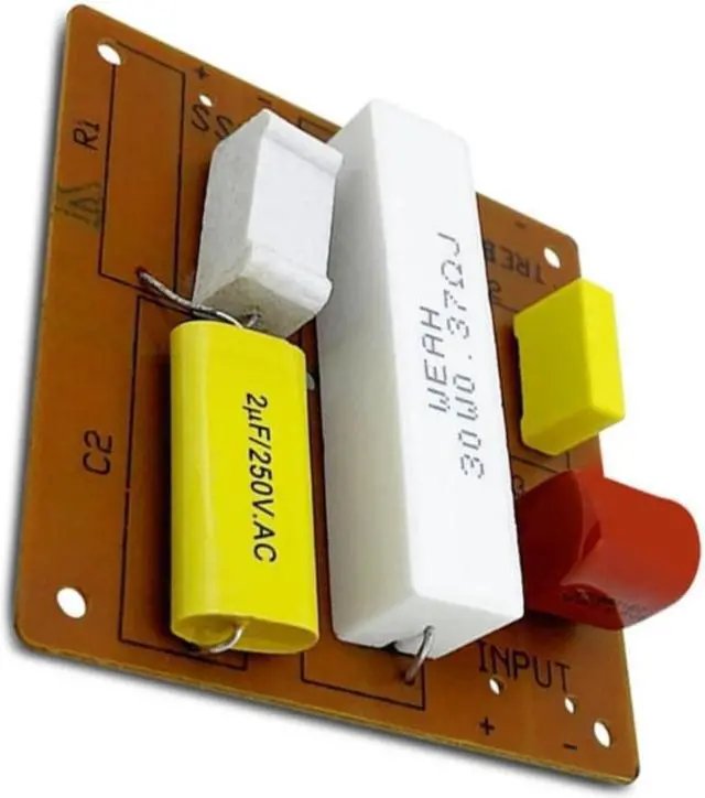 Alt view image 6 of 6 - 2 Way  Speaker Frequency Divider Module Treble Bass Hi-Fi  Crossover Filter Distributor Board for DIY Speaker