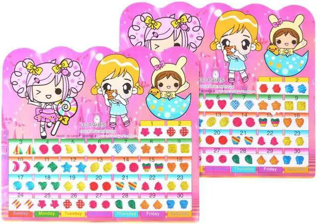 Alt view image 2 of 7 - Wonderful Children Stickers Head Earring Cartoon Reward Crystal Stickers Toy 1 Sheet =60PCS