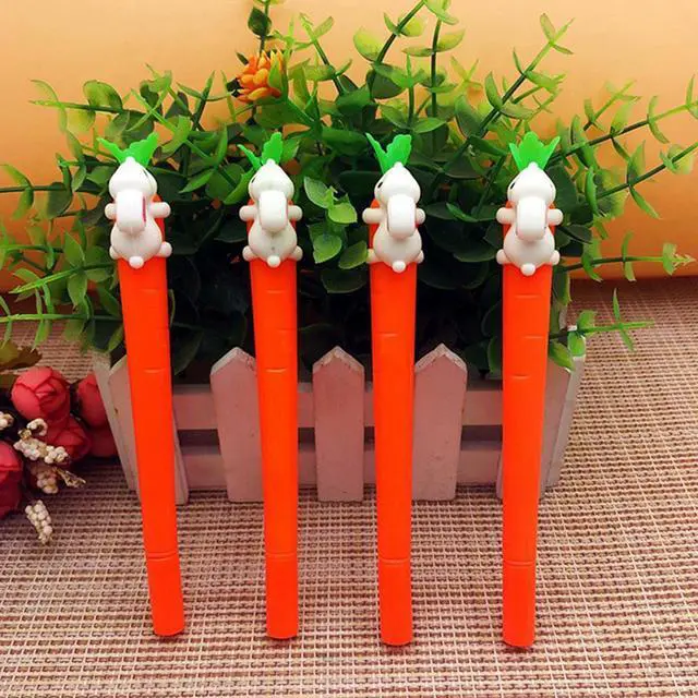 Alt view image 4 of 7 - 1pcs Carrot Style Cartoon Gel Pen Cute Magic Pens Kawaii Gel Pens For School Writing Novelty Stationery Girls Gifts Hot