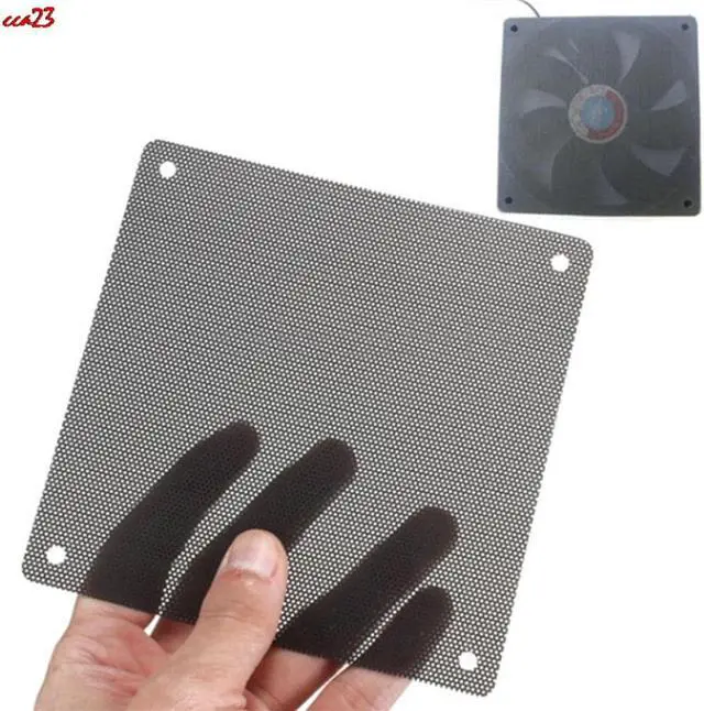 Main image of Hot Selling 5PCS/lot 120mm Cuttable Black PVC PC Fan Dust Filter Dustproof Case Computer Mesh