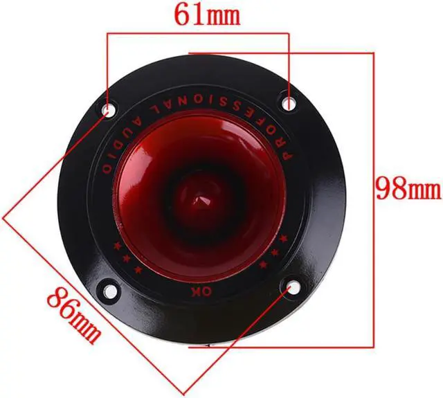 Alt view image 2 of 7 - 1pc Piezoelectric Tweeter 3" Audio Speaker Treble Ceramic Piezo Loudspeaker PA/DJ Tweeters Home Subwoofer Stage Sound