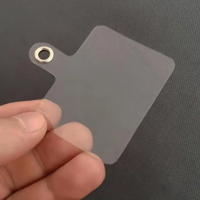 Alt view image 2 of 7 - 5 Pcs Mobile Phone Lanyard Patch Male Anti-lost Fixed Card Shell Connection Pendant Without Lanyard Hole Transparent Clip