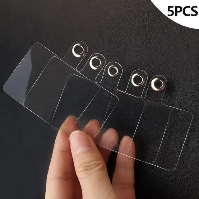 Main image of 5 Pcs Mobile Phone Lanyard Patch Male Anti-lost Fixed Card Shell Connection Pendant Without Lanyard Hole Transparent Clip