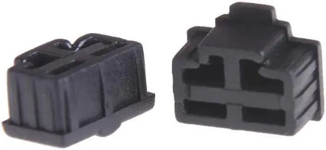 Alt view image 4 of 7 - 10 Pcs Black Ethernet Hub Port RJ45 Anti Dust Cover Cap Protector Plug for RJ45 Female Jack