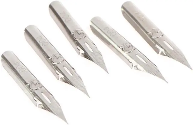 Main image of 5 Pcs Retro Dipped Tip G Nib Metal English Calligraphy Stationery Office School Supplies Writing Supplies