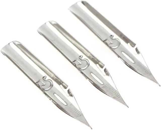 Alt view image 3 of 4 - 5 Pcs Retro Dipped Tip G Nib Metal English Calligraphy Stationery Office School Supplies Writing Supplies