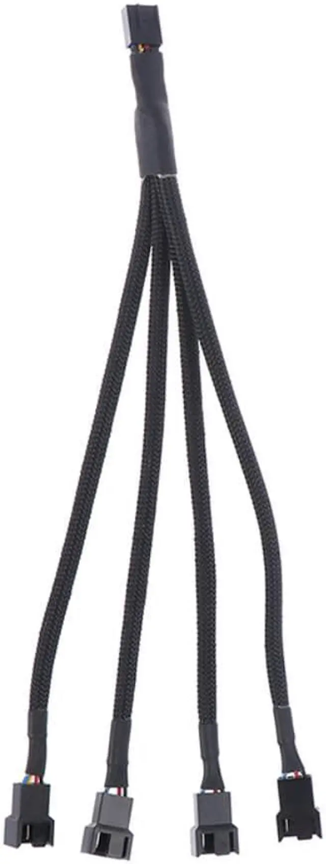 Alt view image 3 of 3 - PWM Fan Splitter 4pin Adapter Cable 1 to 4 Computer CPU Fan Splitter PC Fan Extension Power Cable