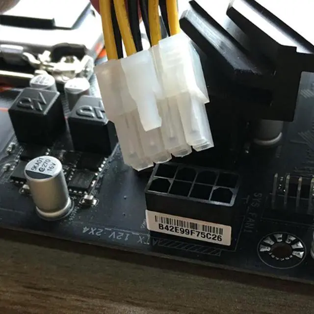 Alt view image 4 of 4 - CPU Power Extension Cord 8pin Power Supply Line Lengthened Power Conversion Adapter Cable 8-pin Motherboard Power Supply Line