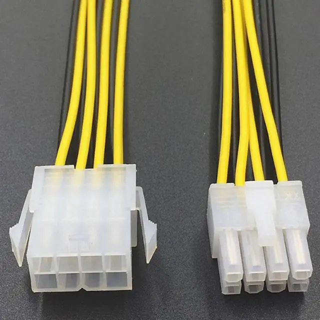Alt view image 3 of 4 - CPU Power Extension Cord 8pin Power Supply Line Lengthened Power Conversion Adapter Cable 8-pin Motherboard Power Supply Line