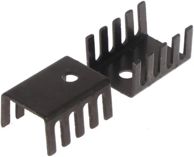 Alt view image 2 of 3 - 10pcs TO-220 Aluminum Profile 7805 Heatsink 781 Radiator Heat Sink 19*15*10MM Aluminum Alloy Profile Cooler