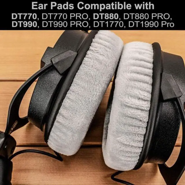 Alt view image 2 of 4 - Soft Earpads Compatible For Beyerdynamic DT990 / DT880 / DT770 PRO Earphone Memory Foam Earcups Easily Replaced Ear Cushion