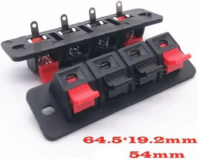 Main image of 4-position Speaker Clip 4P Spring Terminal Audio Terminal WP4-4 Four-position Aging Test Terminal
