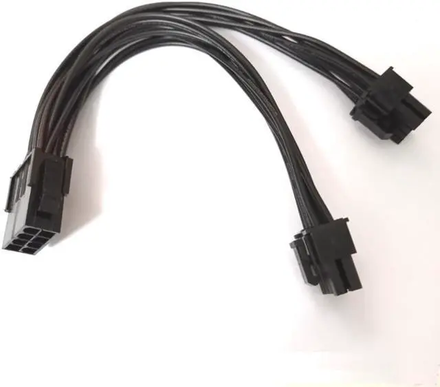 Main image of 20cm Graphics Card 8 Pin Female To 2*8P(6+2)pin Extention Power Cable Male PCIe PCI Express 4 Lines Cable Connector