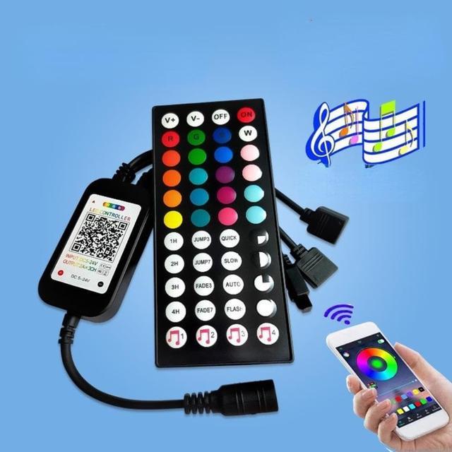 44 Key IR Remote Controller Kit, Wireless Rectifier Control Box, DC 12V 2A  LED Power Supply Adapter for 2835 3528 5050 RGB LED 