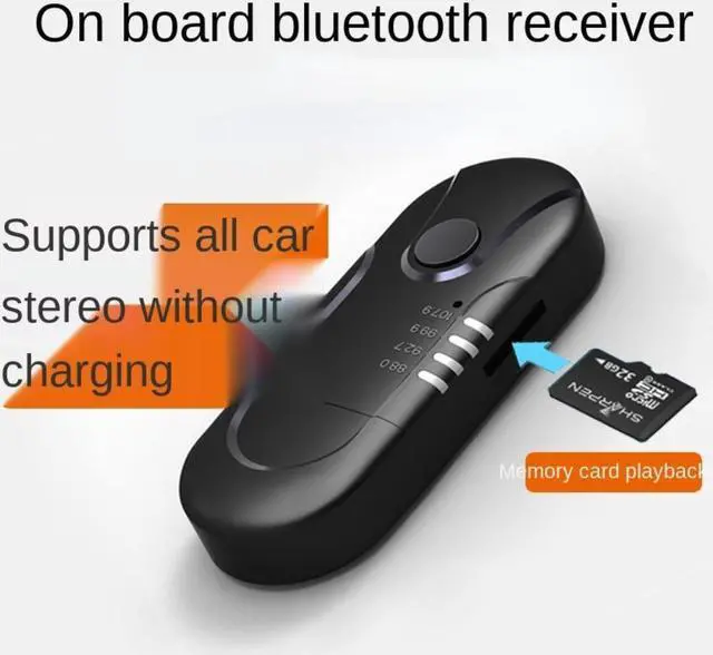 Main image of Car Bluetooth 4.1 FM Transmitter USB/3.5mm AUX Dual Output Audio Receiver Music Player Support A2DP StereoThree Audio Mode