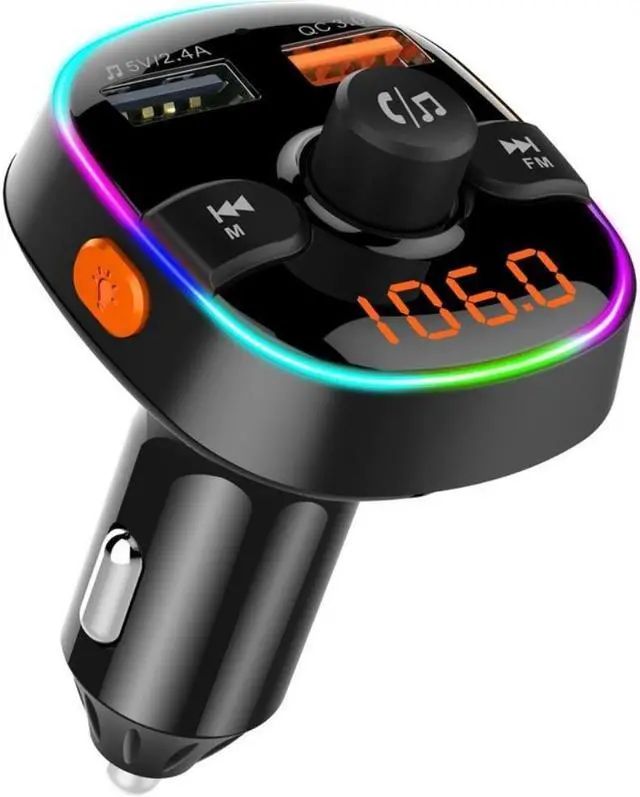 Main image of Dual Port USB Car Charger with Car Mp3 Player Bluebooth for Cars FM Transmitter Wireless Receiver