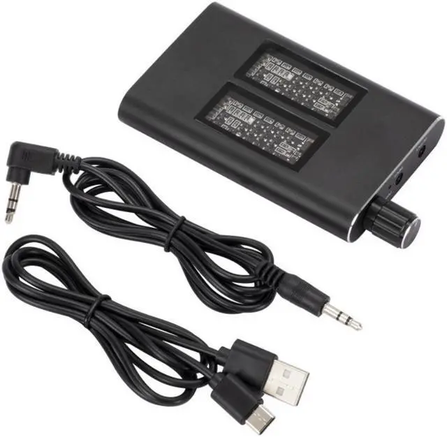 Main image of Portable Headphone Amplifier, Heavy Bass, No Low Noise, HiFi Amp, AUX Audio Adjustment, Rechargeable with Electronic Screen