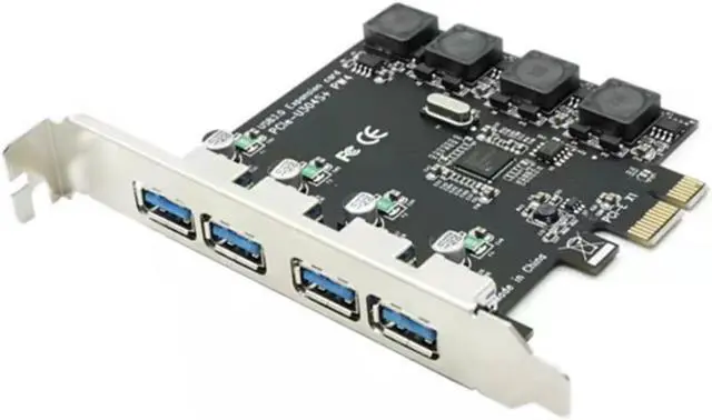 Main image of UTHAI 4-port USB 3.0 PCI-e Expansion Card PCI Express PCIe USB 3.0 Hub Adapter 4-port USB 3 0 PCI E PCIe Express 1x