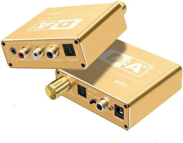 Main image of Digital To Analog Audio Converter Digital Fiber Coaxial To 5.1 Channel Adjustable 3.5mm Converter Coaxial Digital Analog Signal