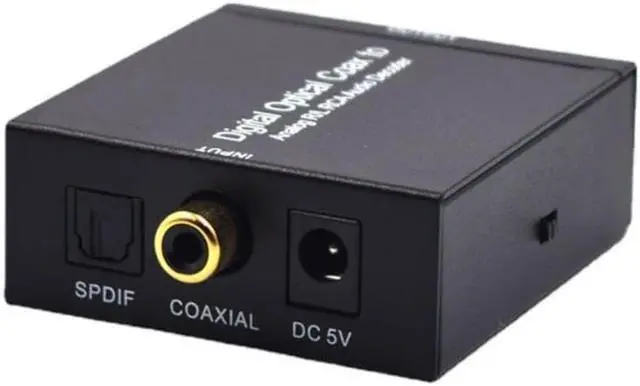 Main image of HD 1080P Digital Optical Coaxial Toslink Fiber Conversion SPDIF Coax To Analog RCA Audio Converter Adapter Decoder
