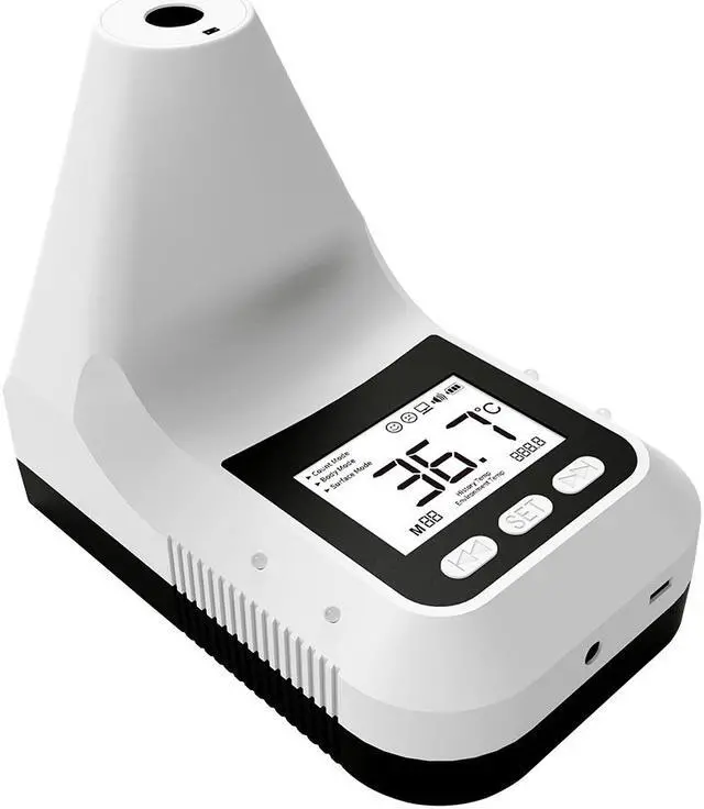 Main image of Non-Contact K3 Pro Wall Mounted Infrared Temperature Measurement Forehead Thermometer with Alarm ,Temperature Adjustable Multi Language Broadcast Date Output 4AA Battery
