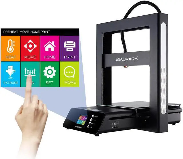 Alt view image 3 of 5 - JGMAKER A5S 3D Printers Stable Working with Resume Print Filament Run Out Detection Large Build Volume 12X12X12.6in for Home Industry School Education ABS PLA 1.75mm Filament US Plug