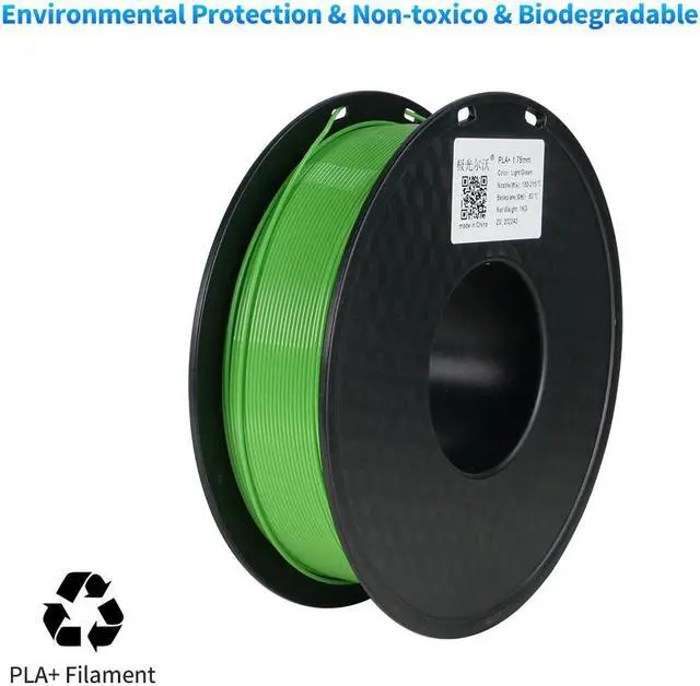 Alt view image 4 of 5 - JG MAKER 3D Printer PLA Plus(PLA+) 1.75mm,Orange 1 KG Spool, Dimensional Accuracy +/- 0.03 mm, 3D Printing Filament Suitable for Most FDM 3d Printers and 3D Pens Green