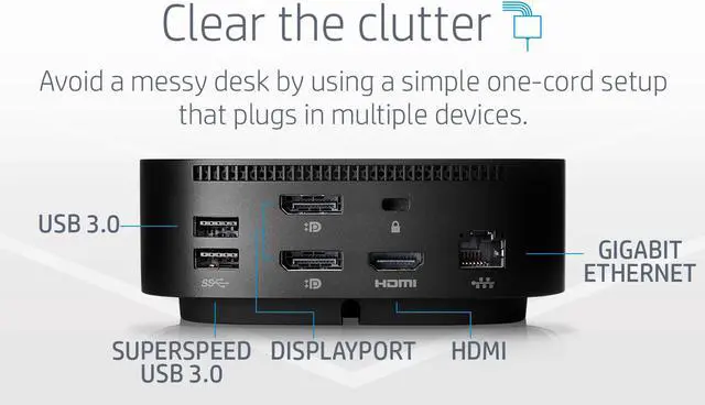 Alt view image 2 of 4 - HP 5YH26AV USB-C Dock G5 Station
