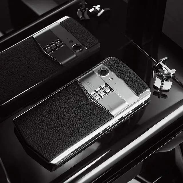Alt view image 3 of 7 - Vertu ASTER P Ti Silver Unlocked Android Smartphone,6G+128G,Titanium Alloy Frame & Sapphire Crystal Screen,Calf Leather Craft Jade Black