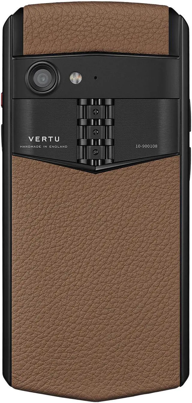 Alt view image 2 of 4 - Vertu ASTER P Gothic Unlocked Android Smartphone,6G+128G,Titanium Alloy Frame & Sapphire Crystal Screen,Calf Leather Craft Caramel Brown