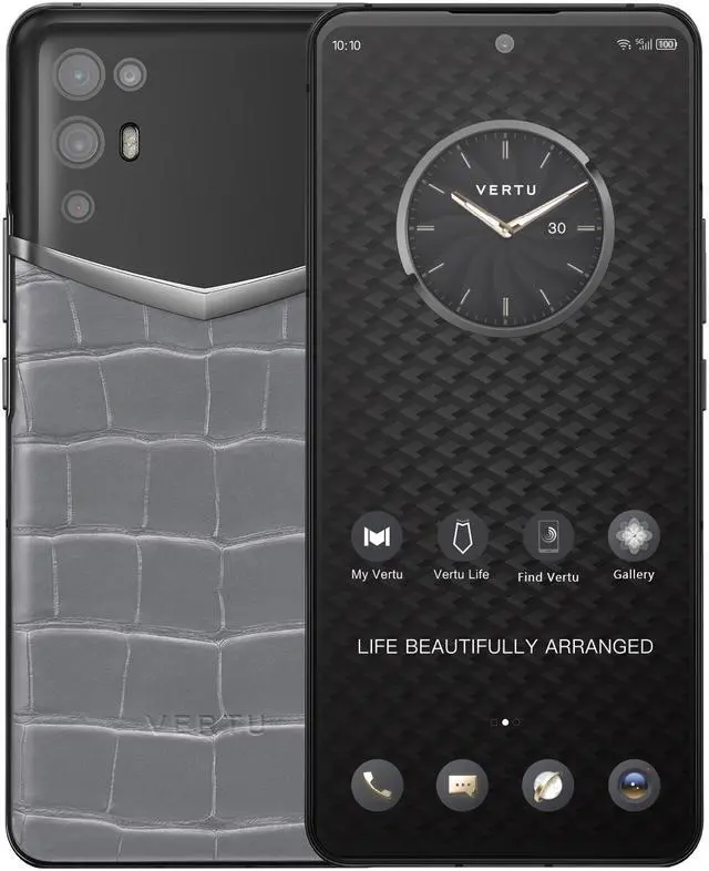 Main image of Vertu iVERTU 5G Unlocked Android Smartphone,12G RAM + 512G ROM,64MP Camera,Dual-SIM Cell Phone,Alligator Leather Craft Grey