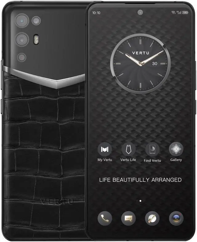 Main image of Vertu iVERTU 5G Unlocked Android Smartphone,12G RAM + 512G ROM,64MP Camera,Dual-SIM Cell Phone,Alligator Leather Craft Black