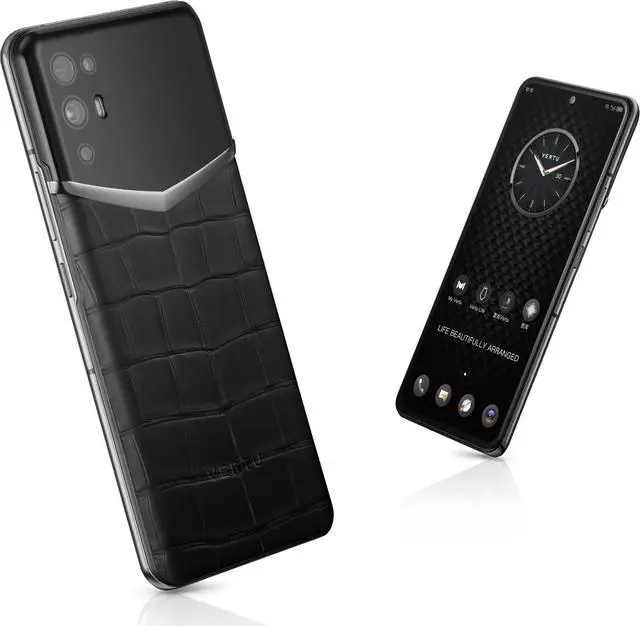 Alt view image 6 of 6 - Vertu iVERTU 5G Unlocked Android Smartphone,12G RAM + 512G ROM,64MP Camera,Dual-SIM Cell Phone,Alligator Leather Craft Black